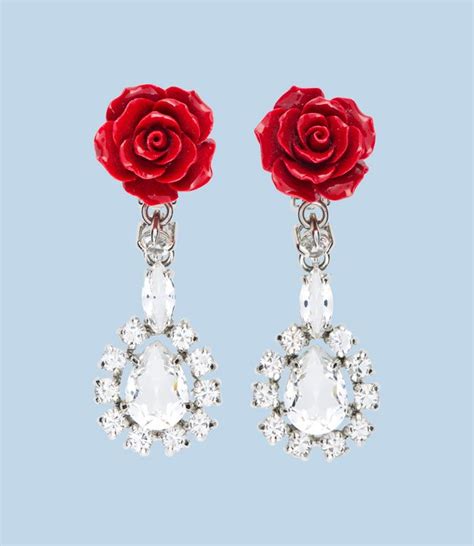 prada flower earrings